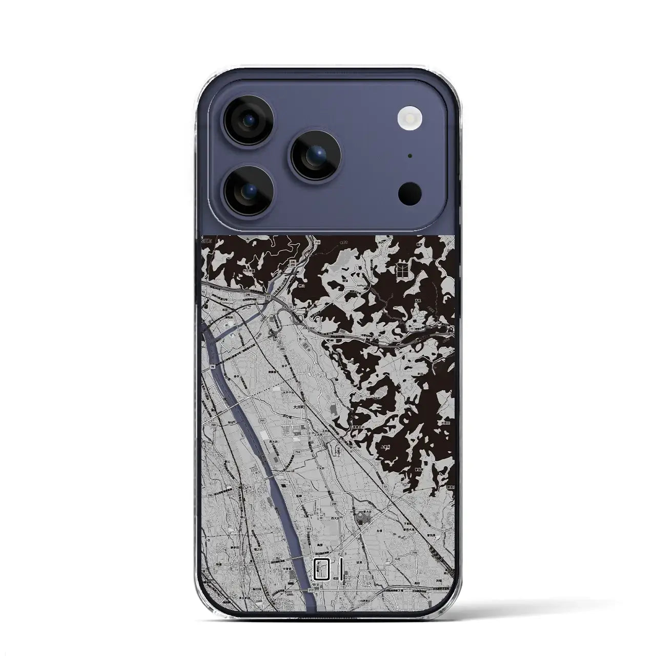 【大井(神奈川県)】地図柄iPhoneケース(クリアタイプ)