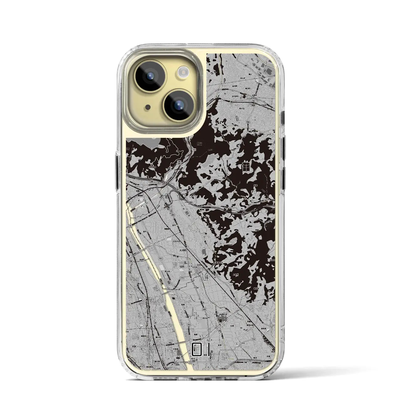 【大井(神奈川県)】地図柄iPhoneケース(MagSafeタイプ)