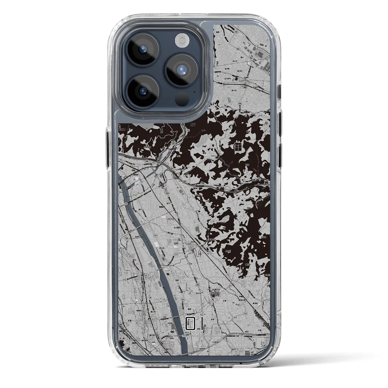 【大井(神奈川県)】地図柄iPhoneケース(MagSafeタイプ)