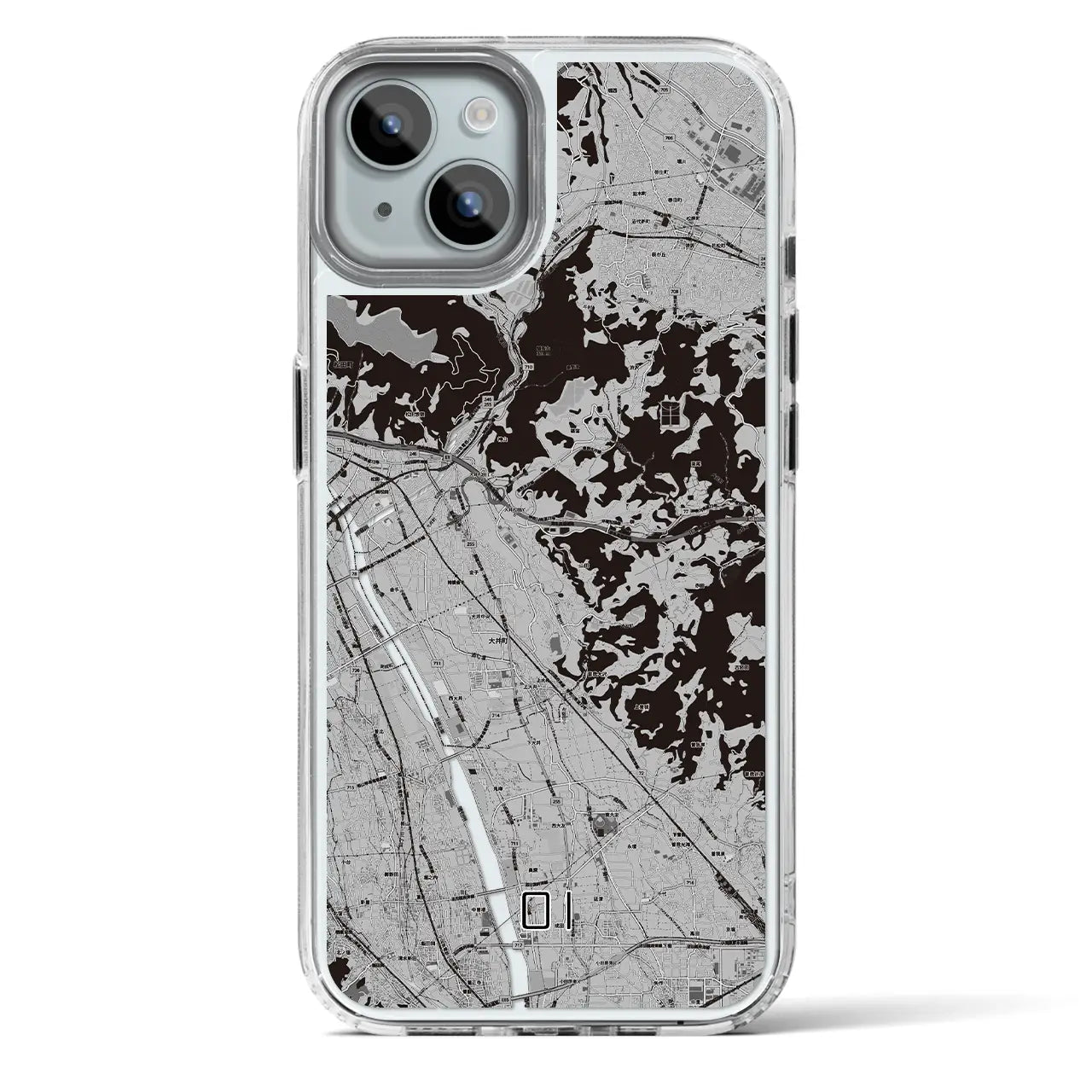 【大井(神奈川県)】地図柄iPhoneケース(MagSafeタイプ)