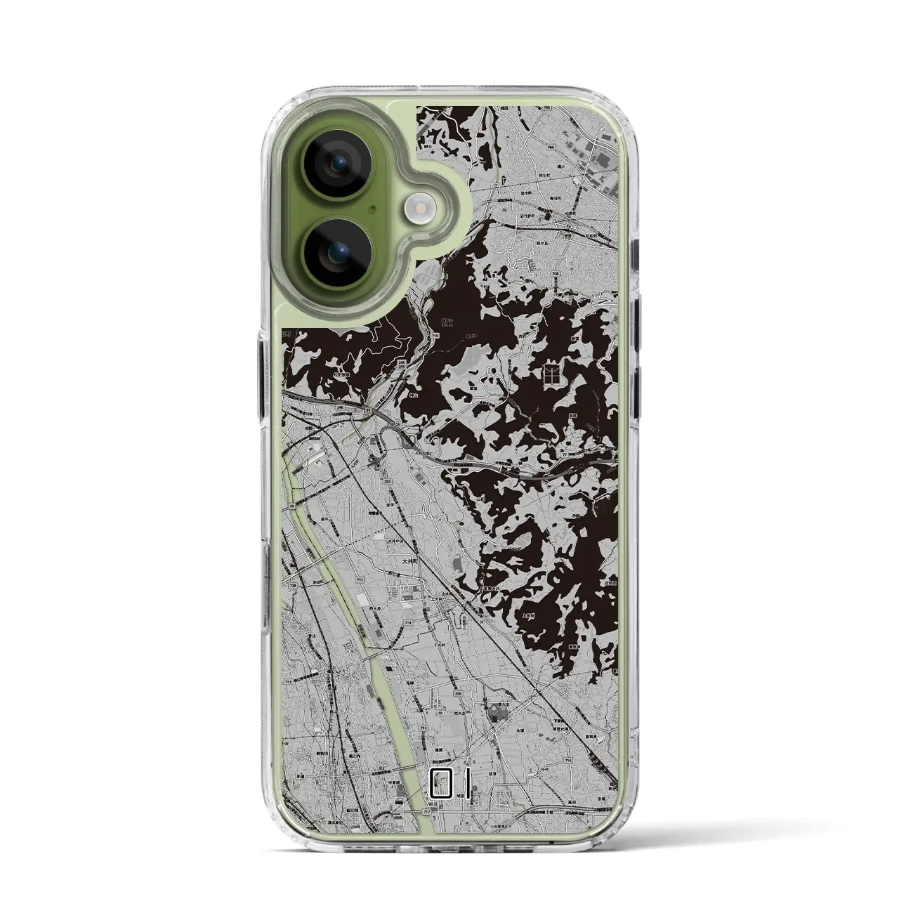 【大井(神奈川県)】地図柄iPhoneケース(MagSafeタイプ)