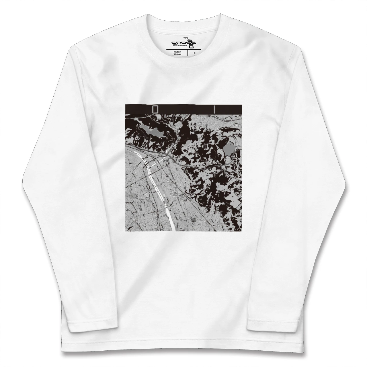 【大井(神奈川県)】地図柄ロングスリーブTシャツ