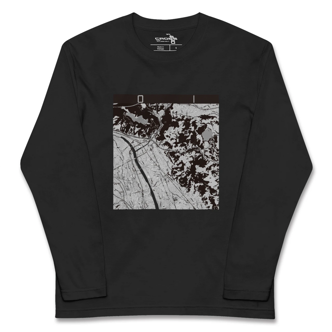 【大井(神奈川県)】地図柄ロングスリーブTシャツ