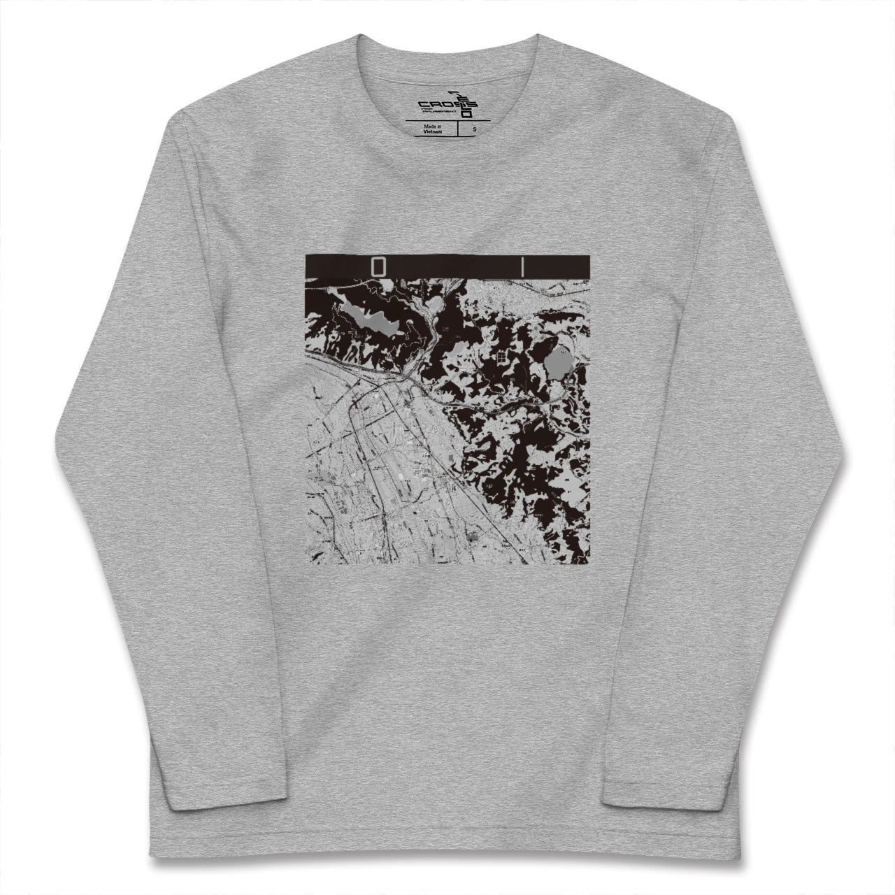 【大井(神奈川県)】地図柄ロングスリーブTシャツ