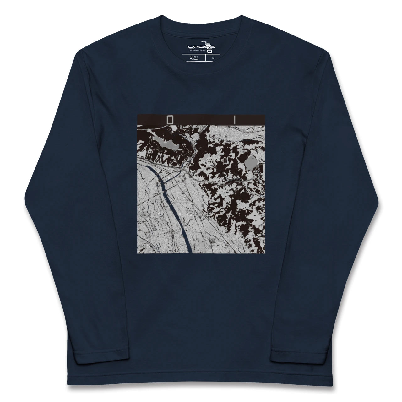 【大井(神奈川県)】地図柄ロングスリーブTシャツ