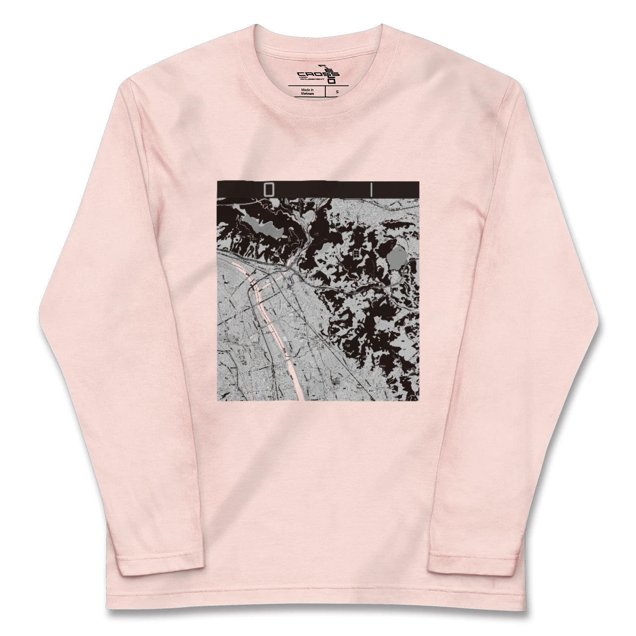 【大井(神奈川県)】地図柄ロングスリーブTシャツ