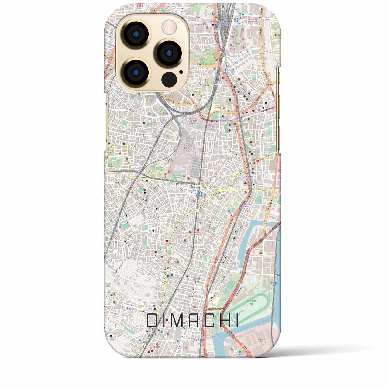 【大井町(東京都)】地図柄iPhoneケース(バックカバータイプ)