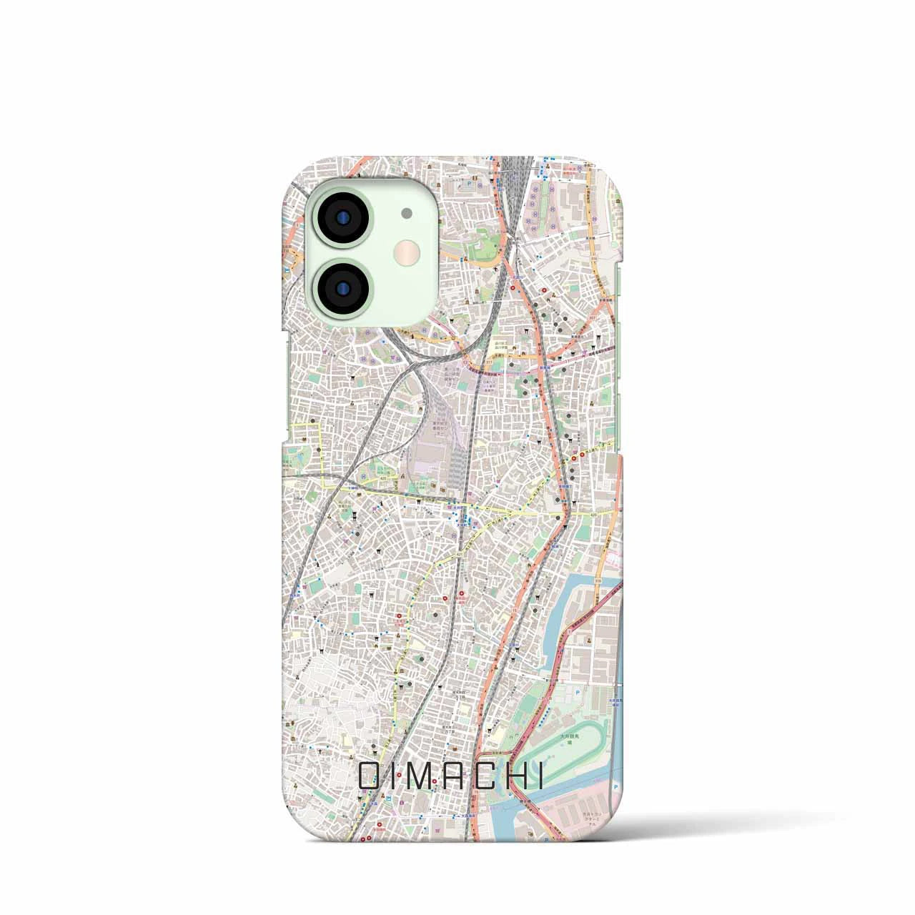 【大井町(東京都)】地図柄iPhoneケース(バックカバータイプ)