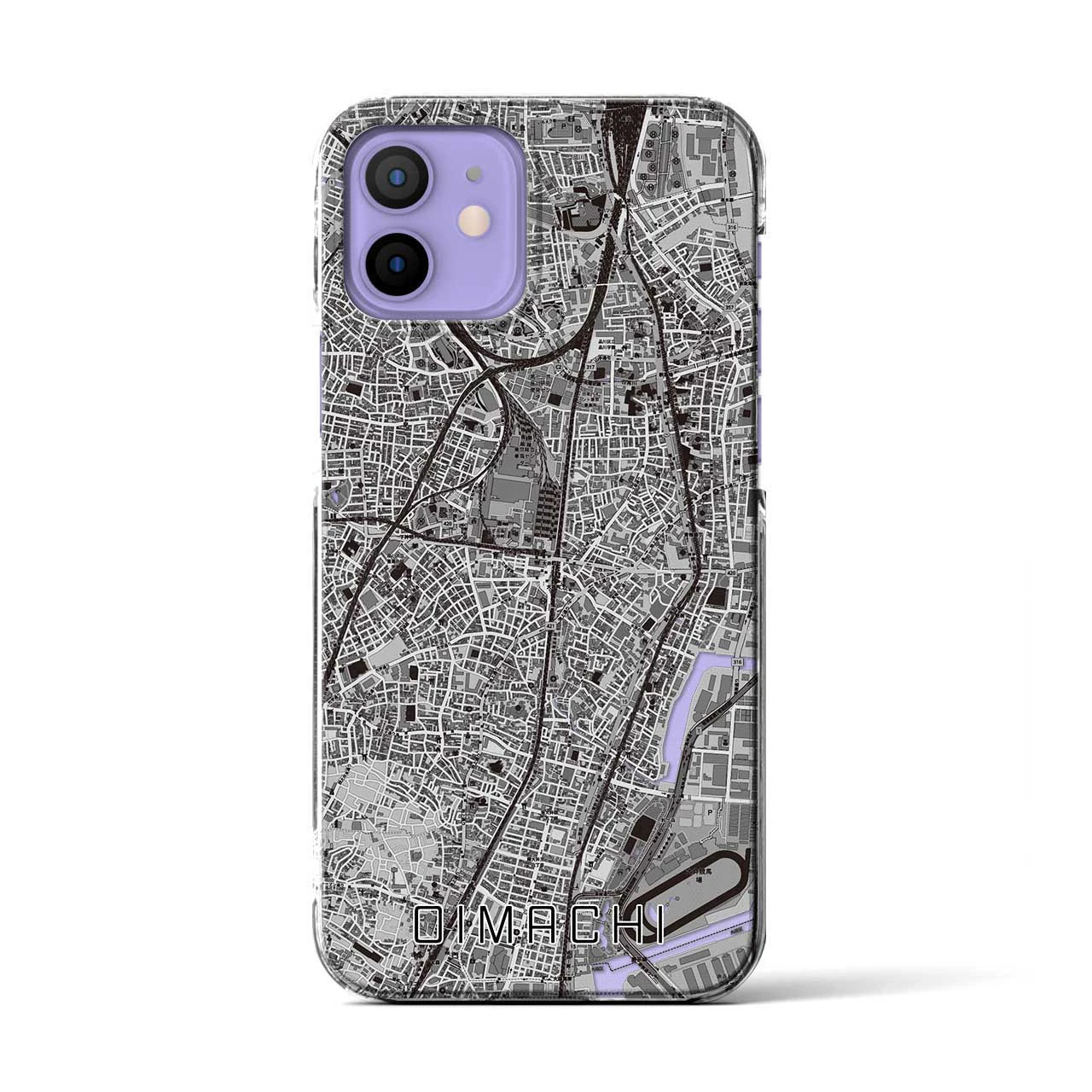 【大井町(東京都)】地図柄iPhoneケース(クリアタイプ)