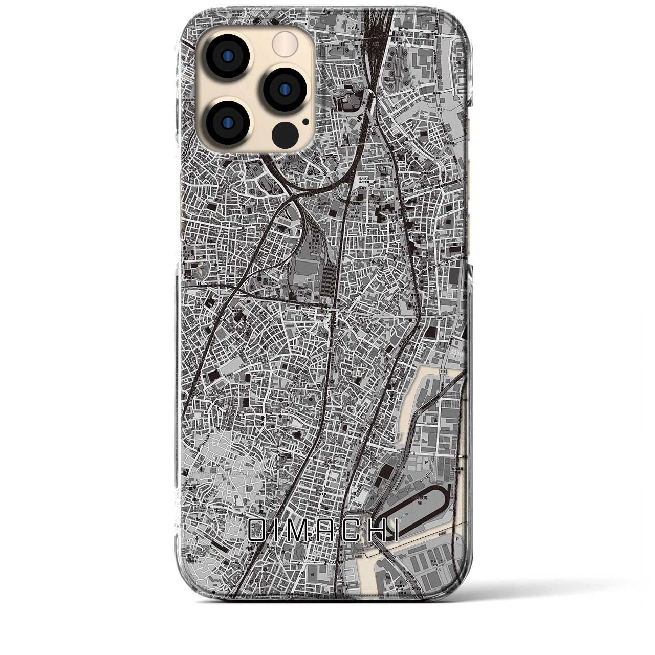 【大井町(東京都)】地図柄iPhoneケース(クリアタイプ)