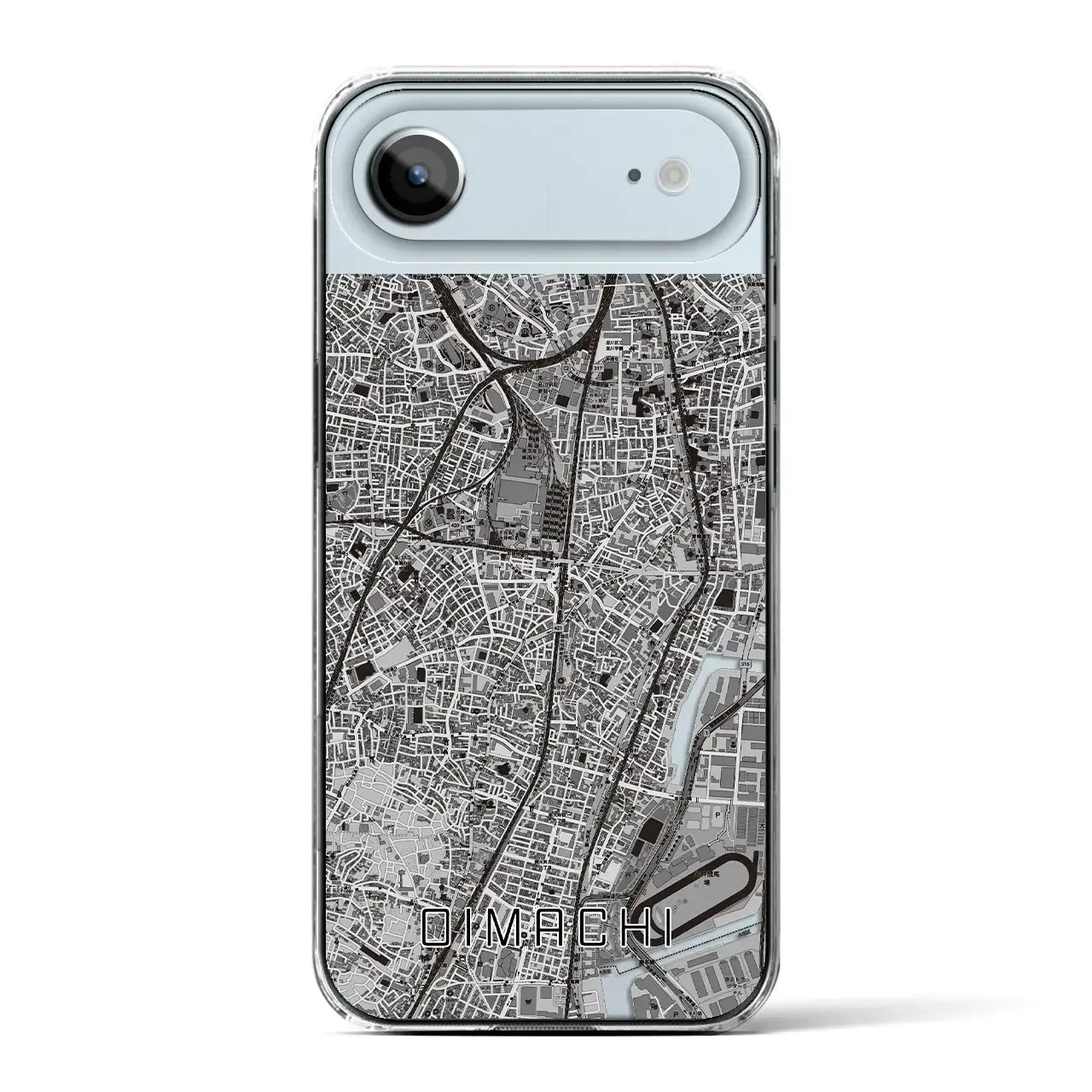 【大井町(東京都)】地図柄iPhoneケース(クリアタイプ)