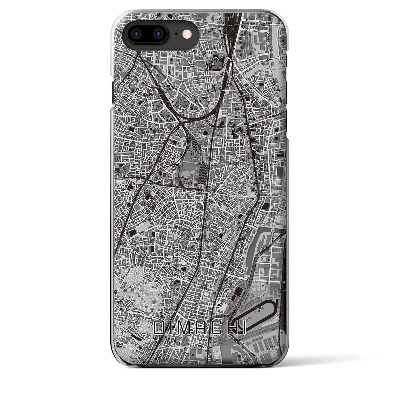 【大井町(東京都)】地図柄iPhoneケース(クリアタイプ)