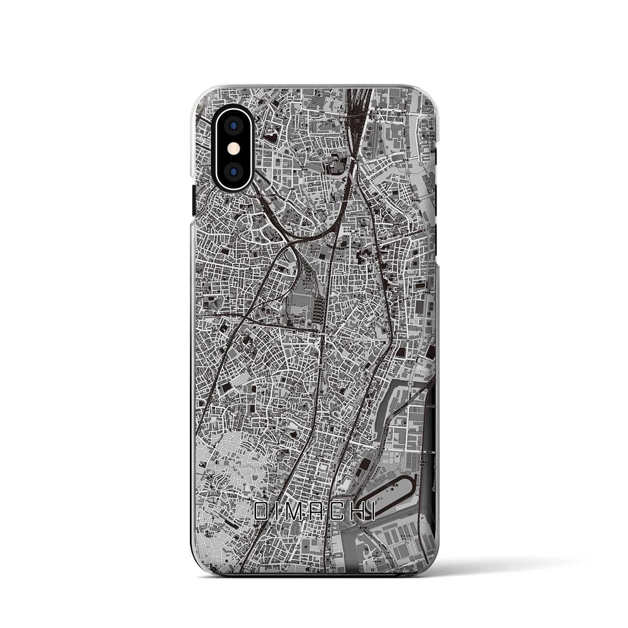 【大井町(東京都)】地図柄iPhoneケース(クリアタイプ)