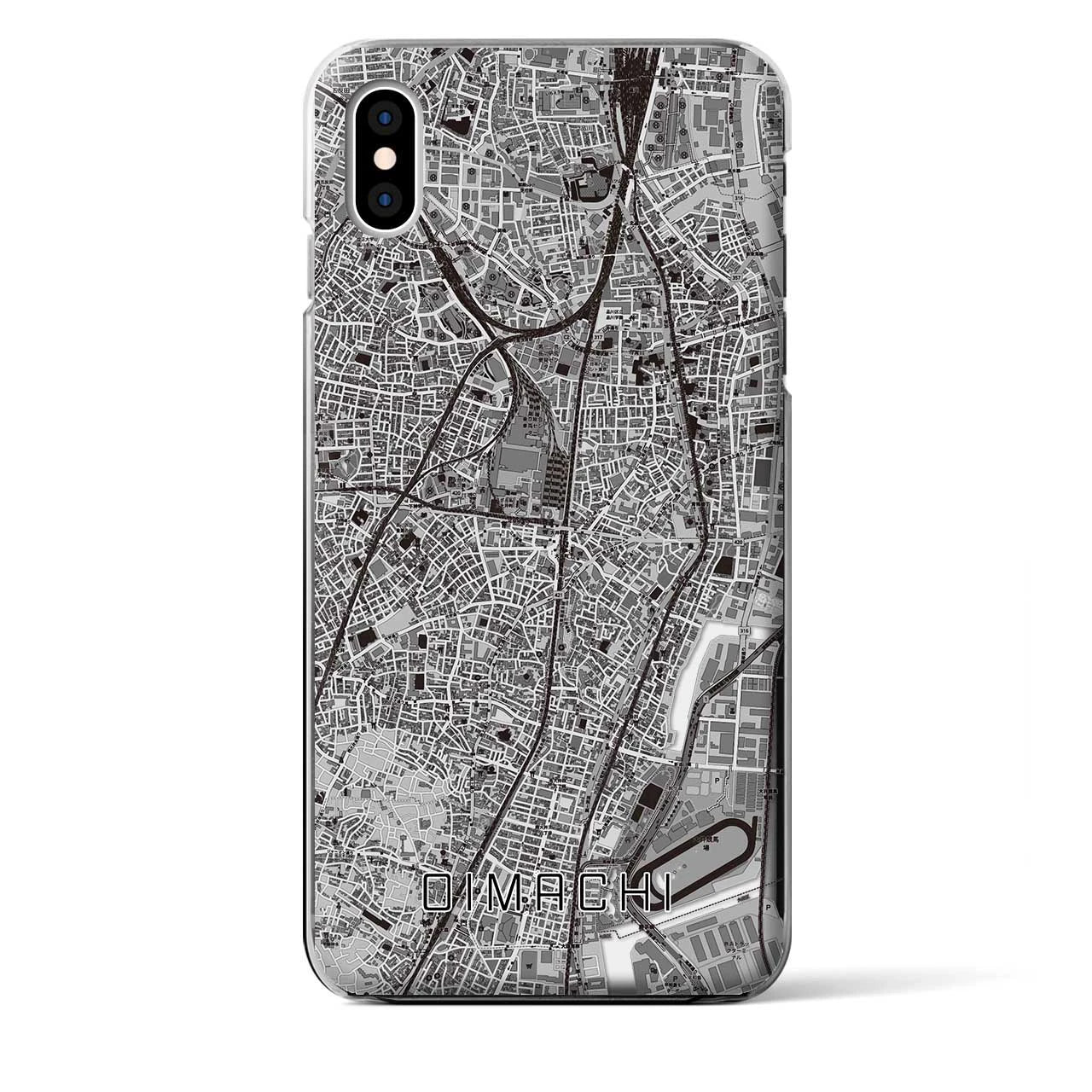 【大井町(東京都)】地図柄iPhoneケース(クリアタイプ)