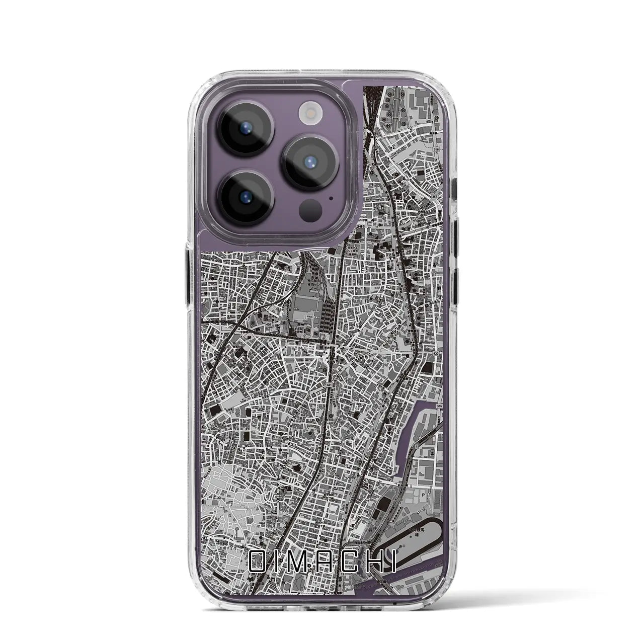 【大井町(東京都)】地図柄iPhoneケース(MagSafeタイプ)