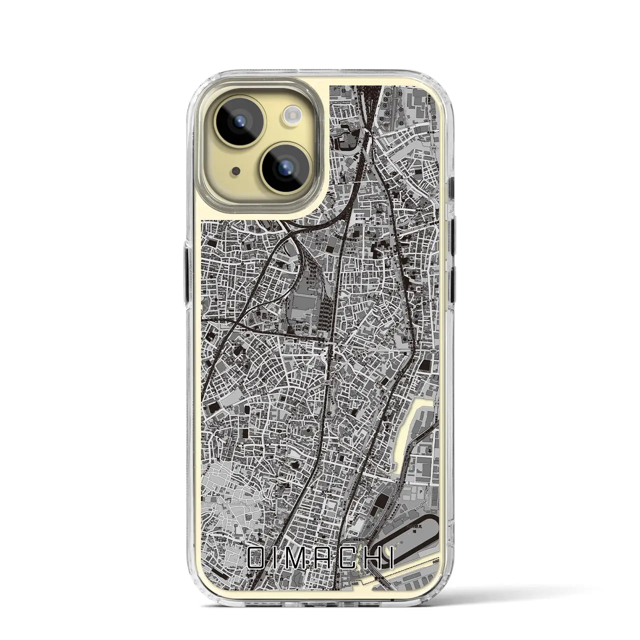 【大井町(東京都)】地図柄iPhoneケース(MagSafeタイプ)
