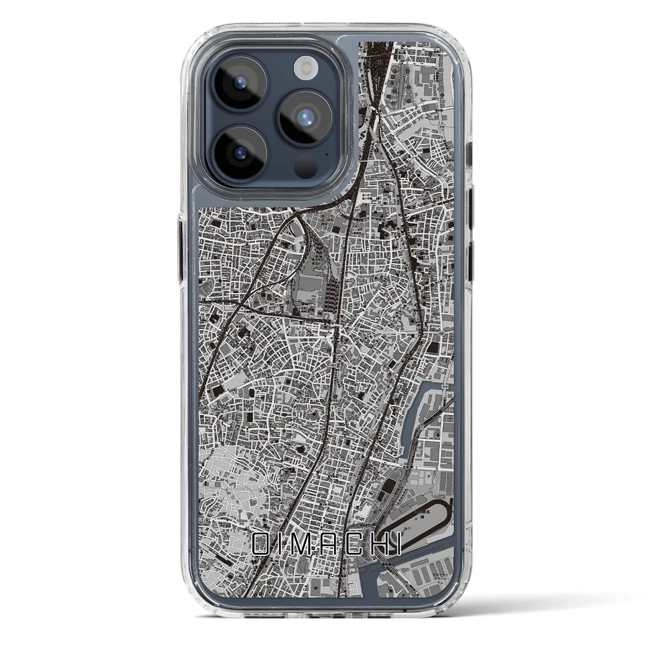 【大井町(東京都)】地図柄iPhoneケース(MagSafeタイプ)
