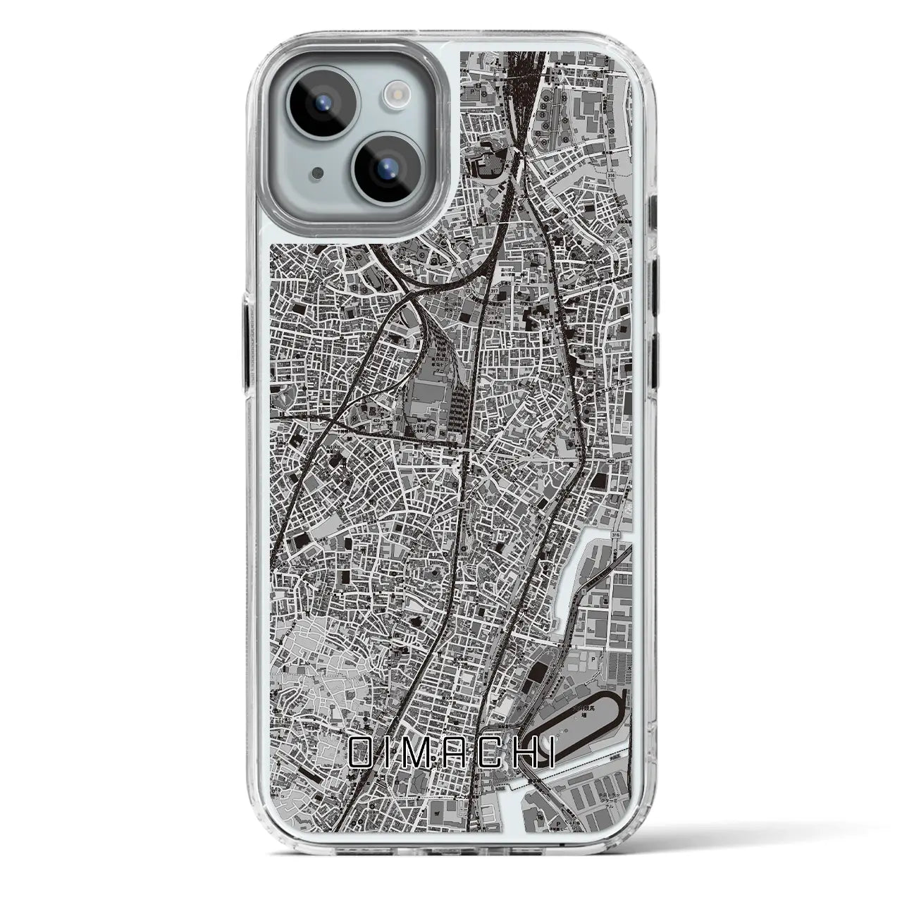 【大井町(東京都)】地図柄iPhoneケース(MagSafeタイプ)