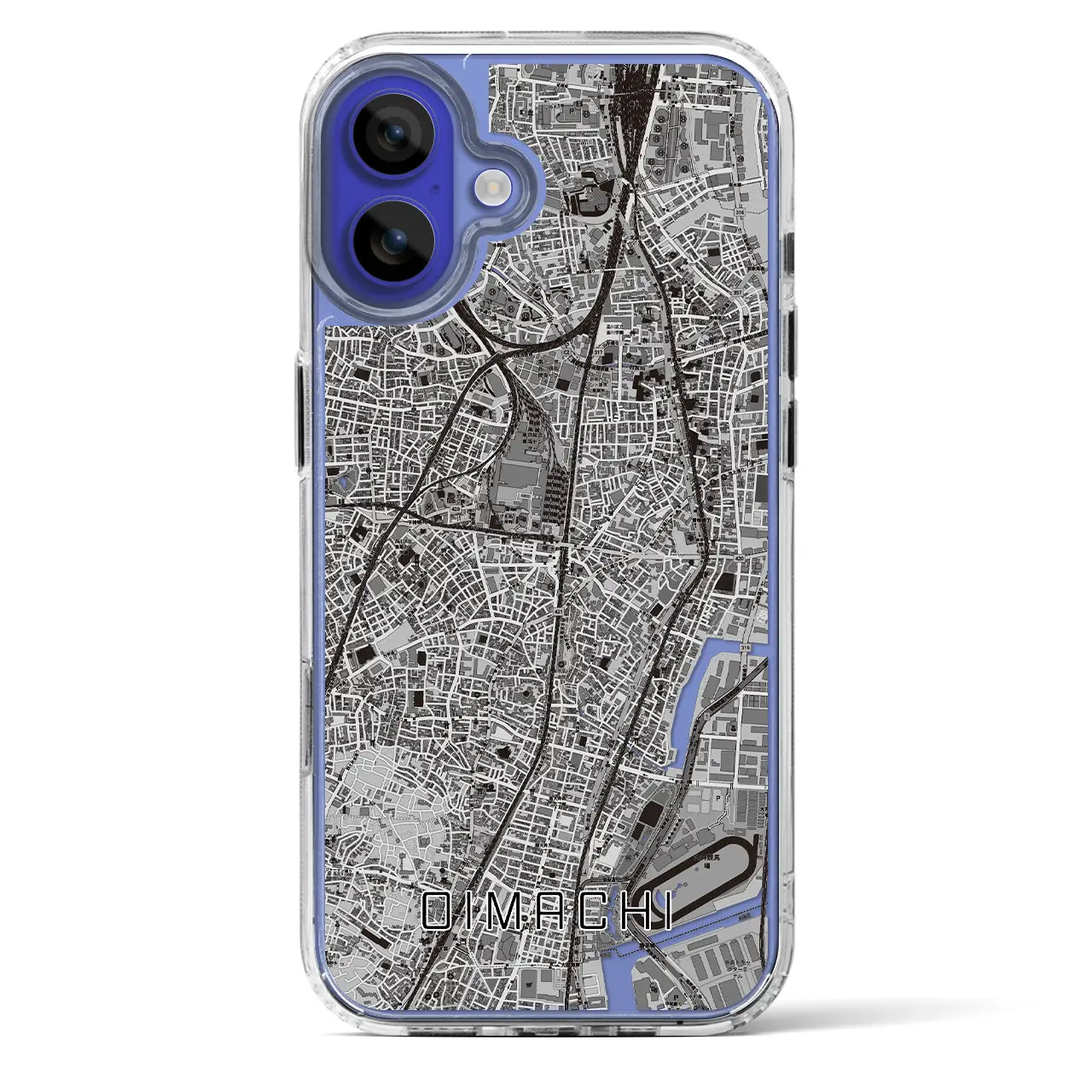 【大井町(東京都)】地図柄iPhoneケース(MagSafeタイプ)