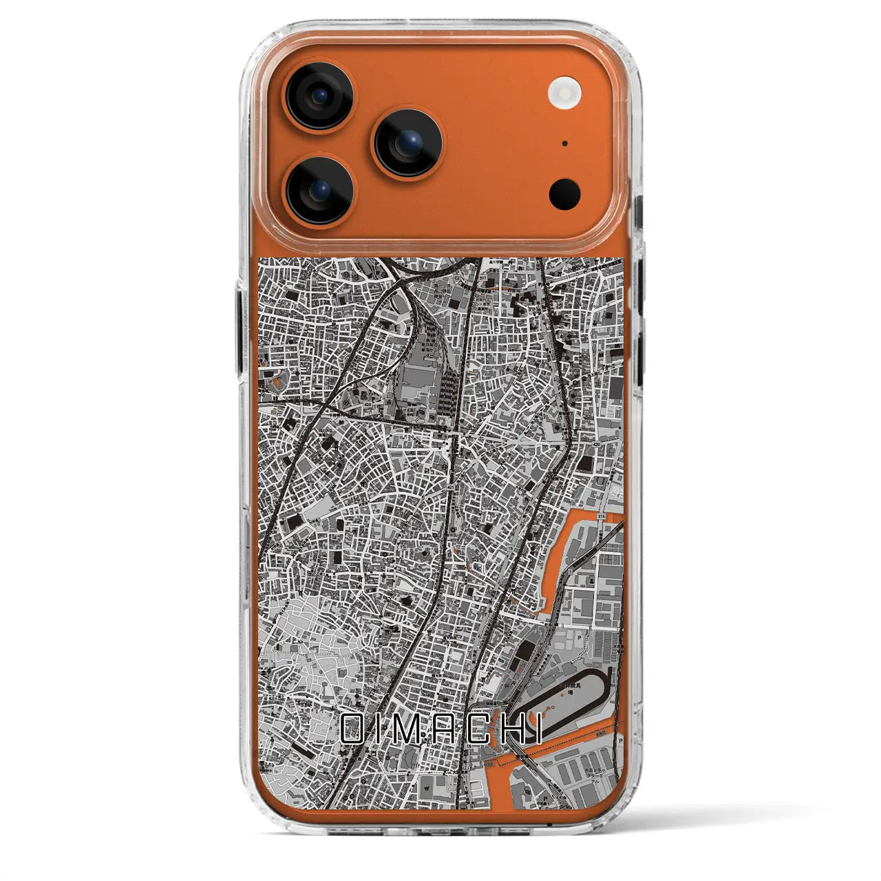 【大井町(東京都)】地図柄iPhoneケース(MagSafeタイプ)