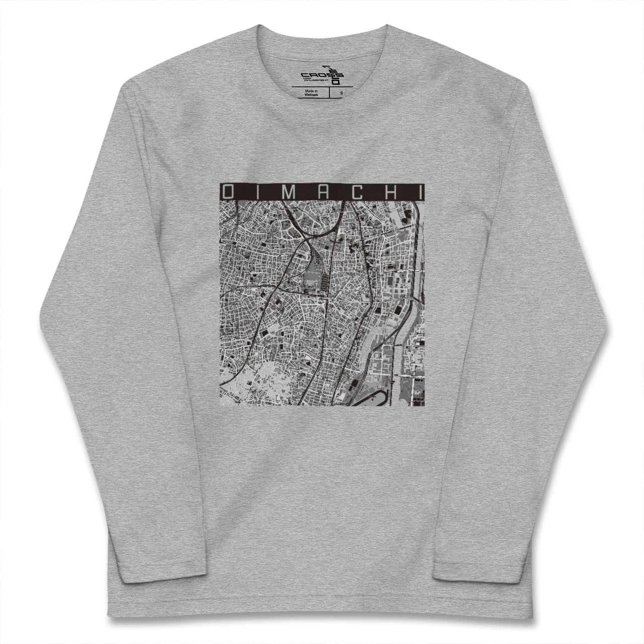 【大井町(東京都)】地図柄ロングスリーブTシャツ