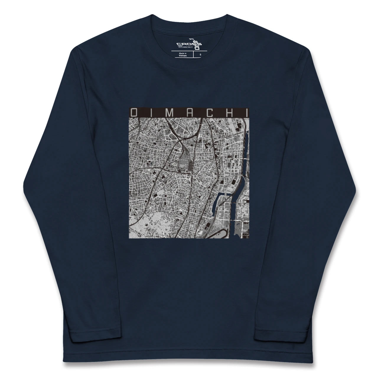 【大井町(東京都)】地図柄ロングスリーブTシャツ