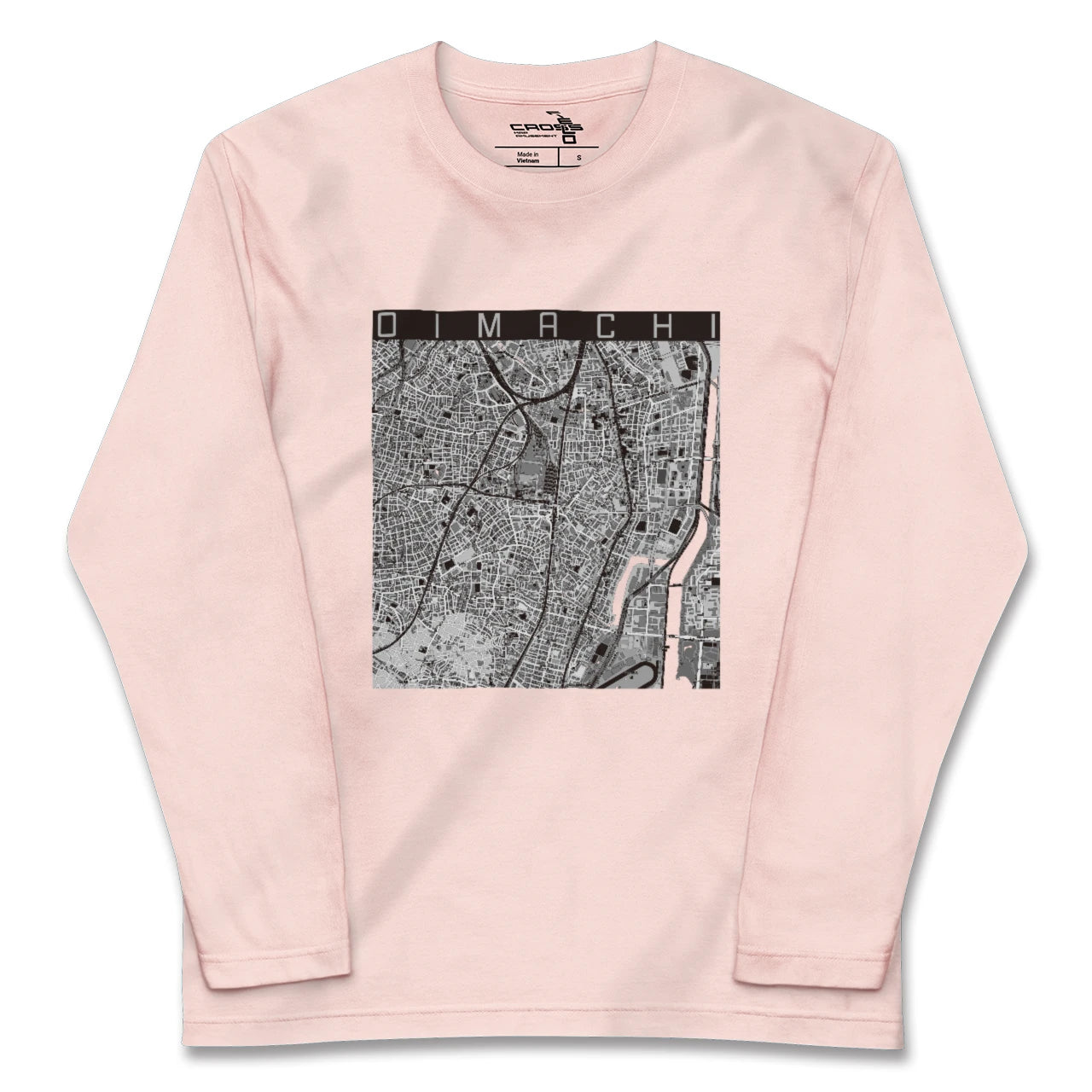 【大井町(東京都)】地図柄ロングスリーブTシャツ