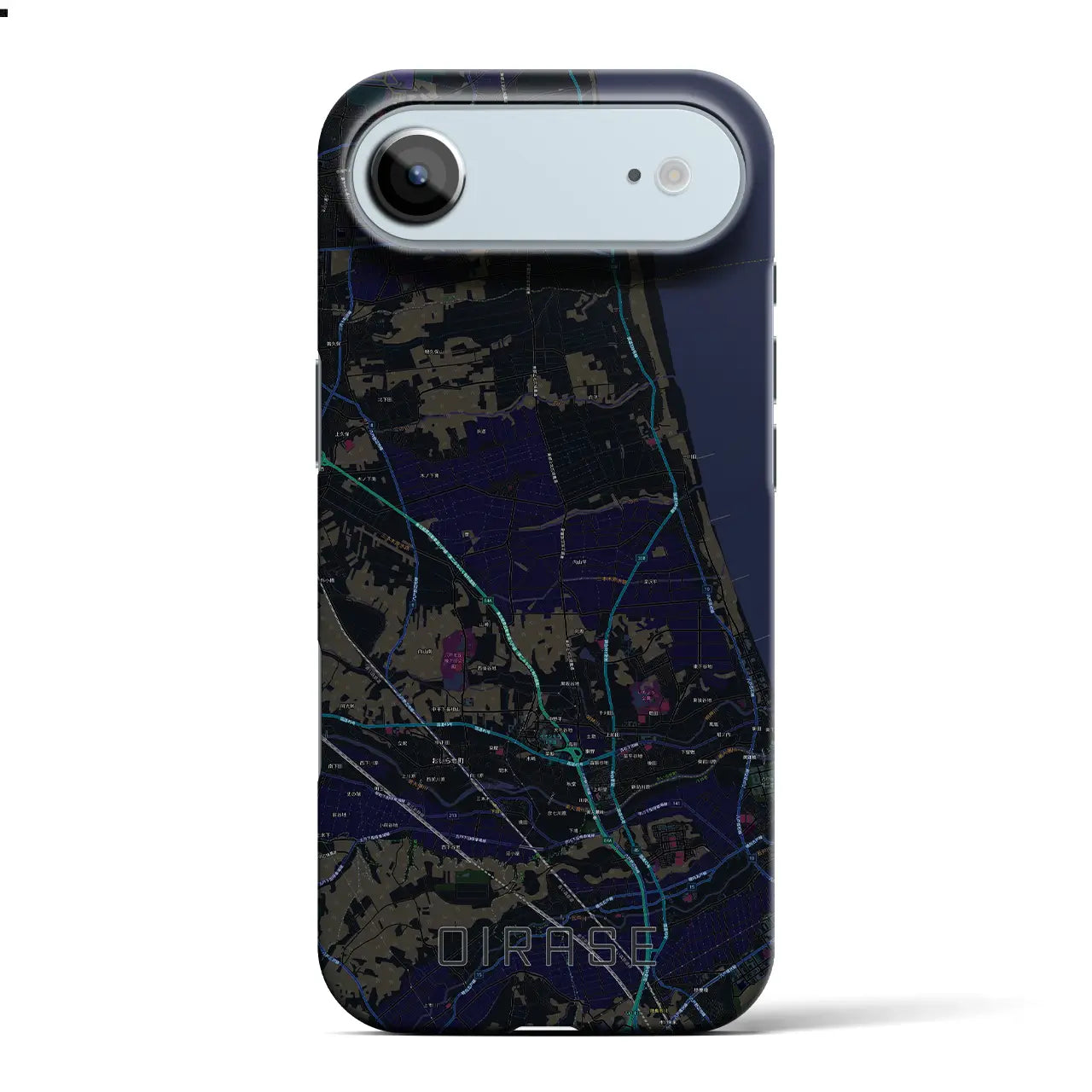 【おいらせ(青森県)】地図柄iPhoneケース(バックカバータイプ)
