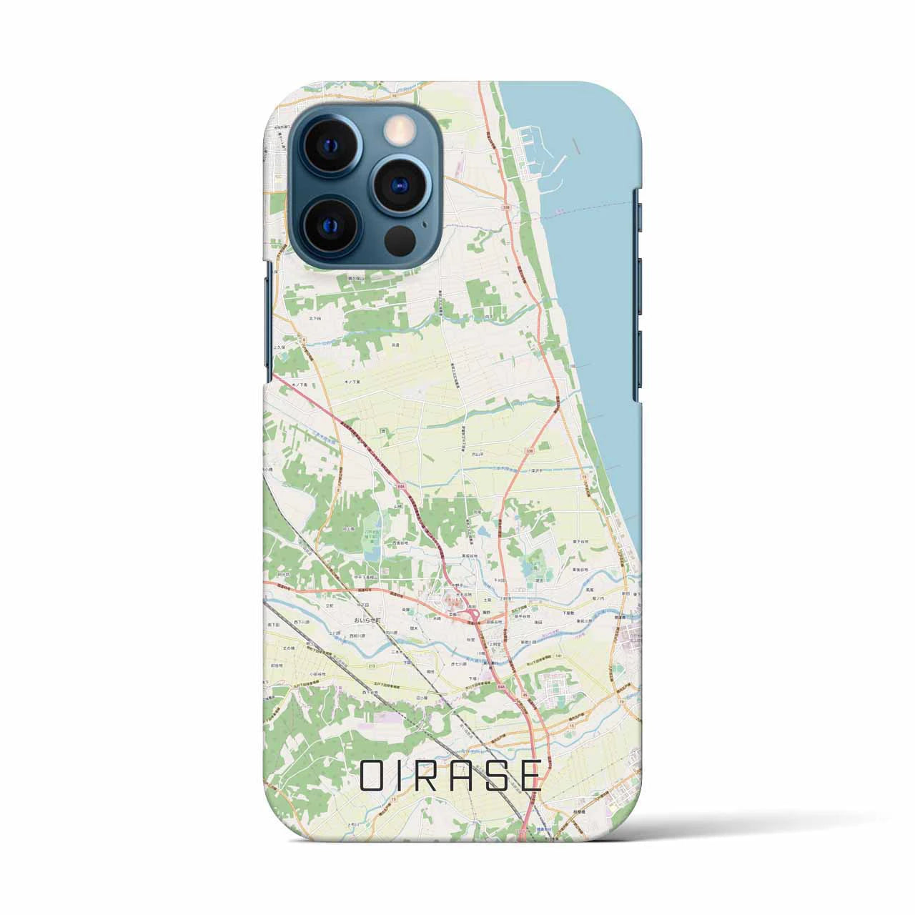 【おいらせ(青森県)】地図柄iPhoneケース(バックカバータイプ)
