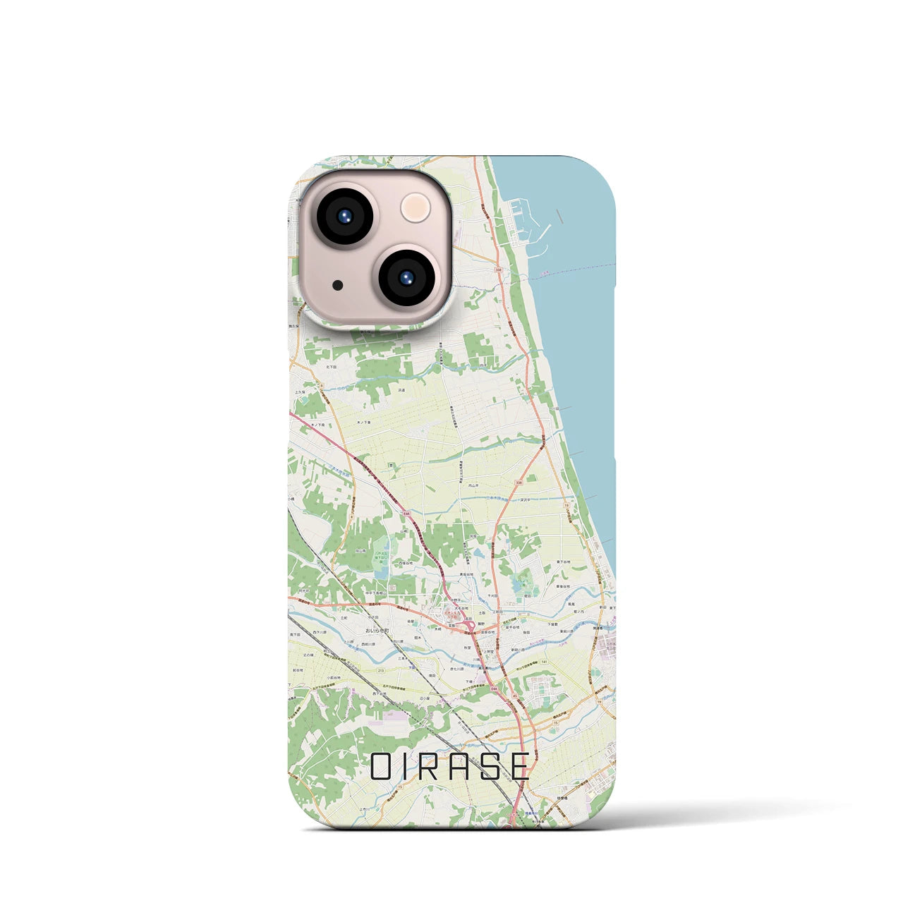 【おいらせ(青森県)】地図柄iPhoneケース(バックカバータイプ)