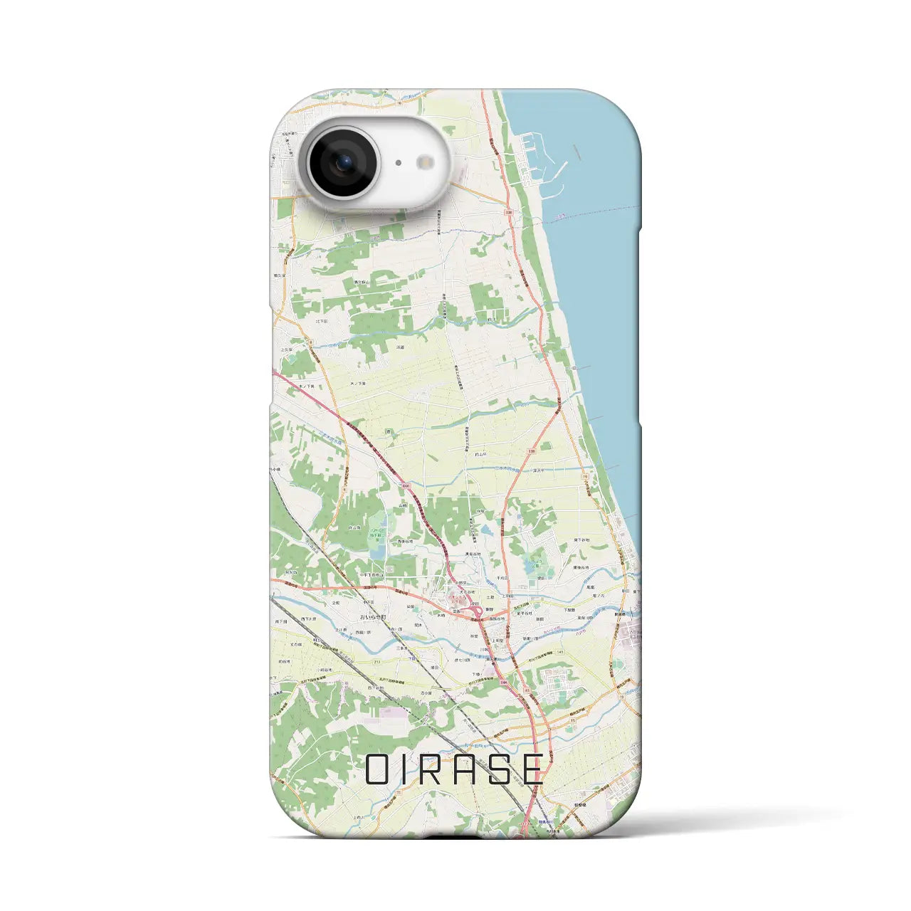 【おいらせ(青森県)】地図柄iPhoneケース(バックカバータイプ)