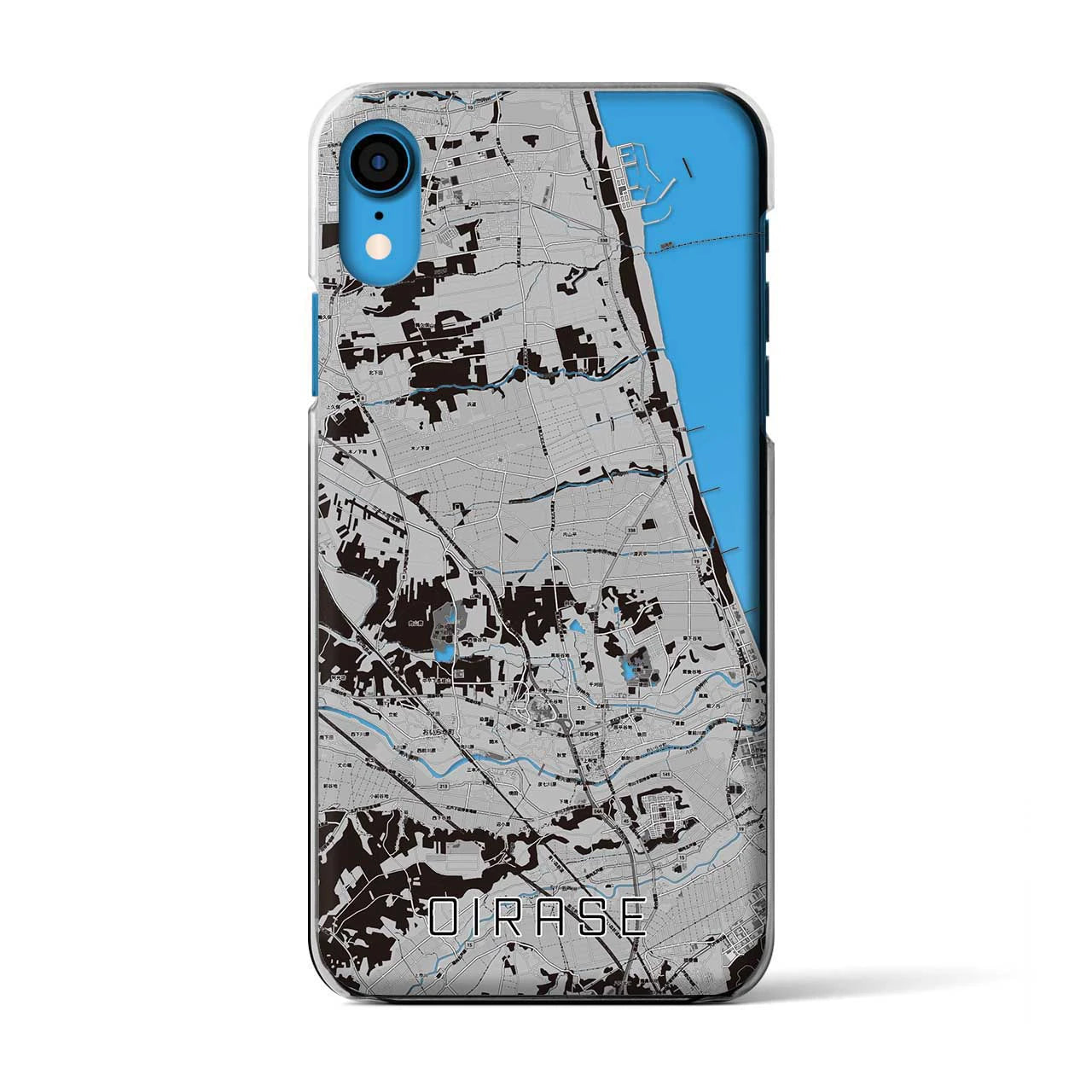 【おいらせ(青森県)】地図柄iPhoneケース(クリアタイプ)