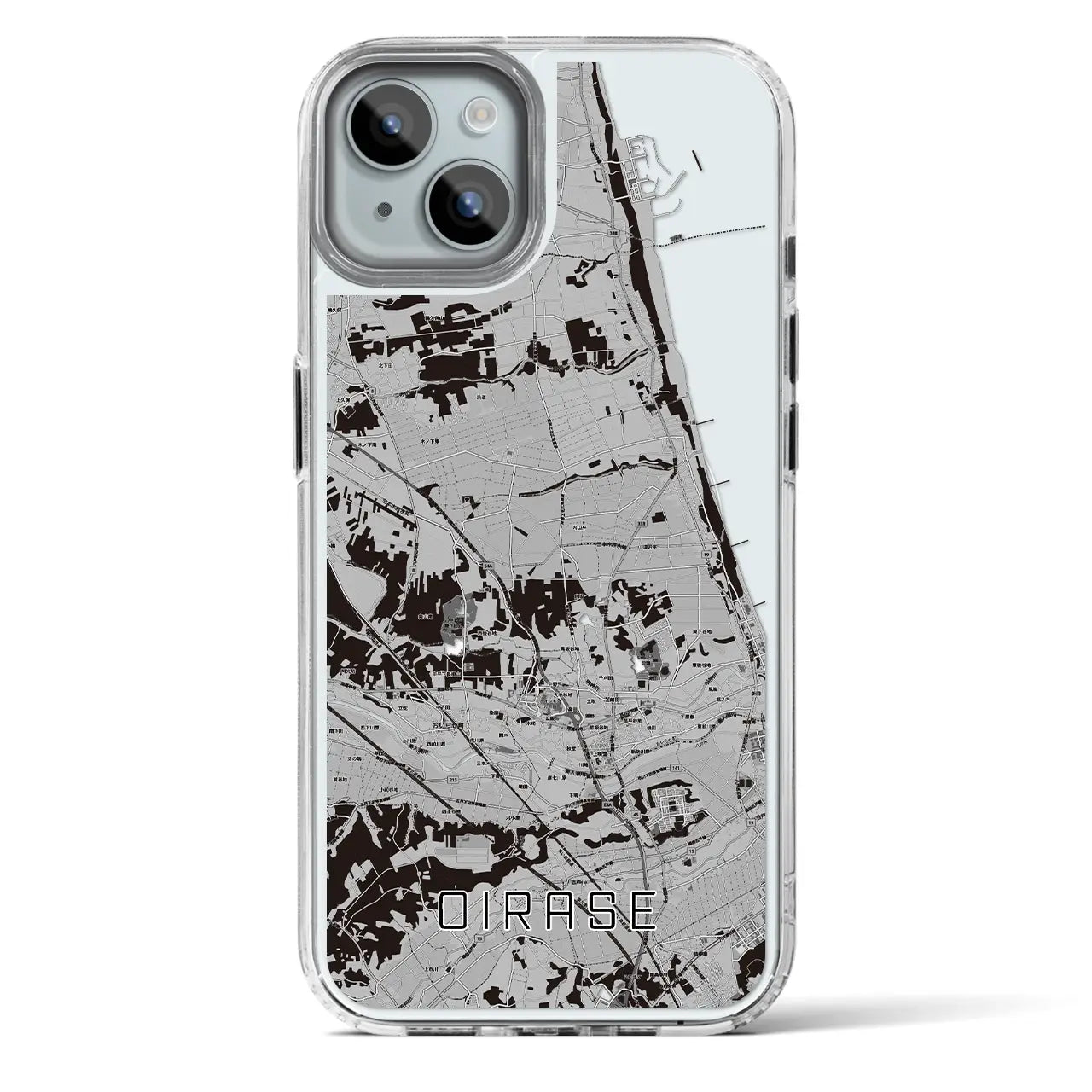【おいらせ(青森県)】地図柄iPhoneケース(MagSafeタイプ)
