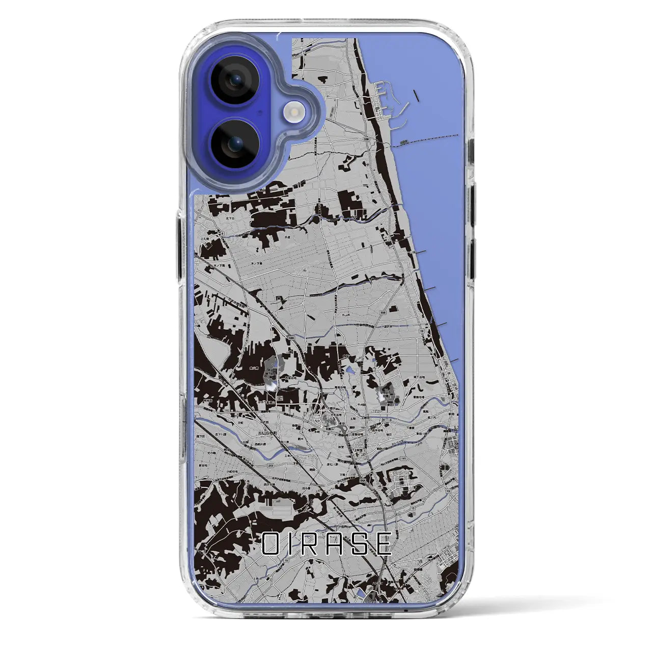 【おいらせ(青森県)】地図柄iPhoneケース(MagSafeタイプ)