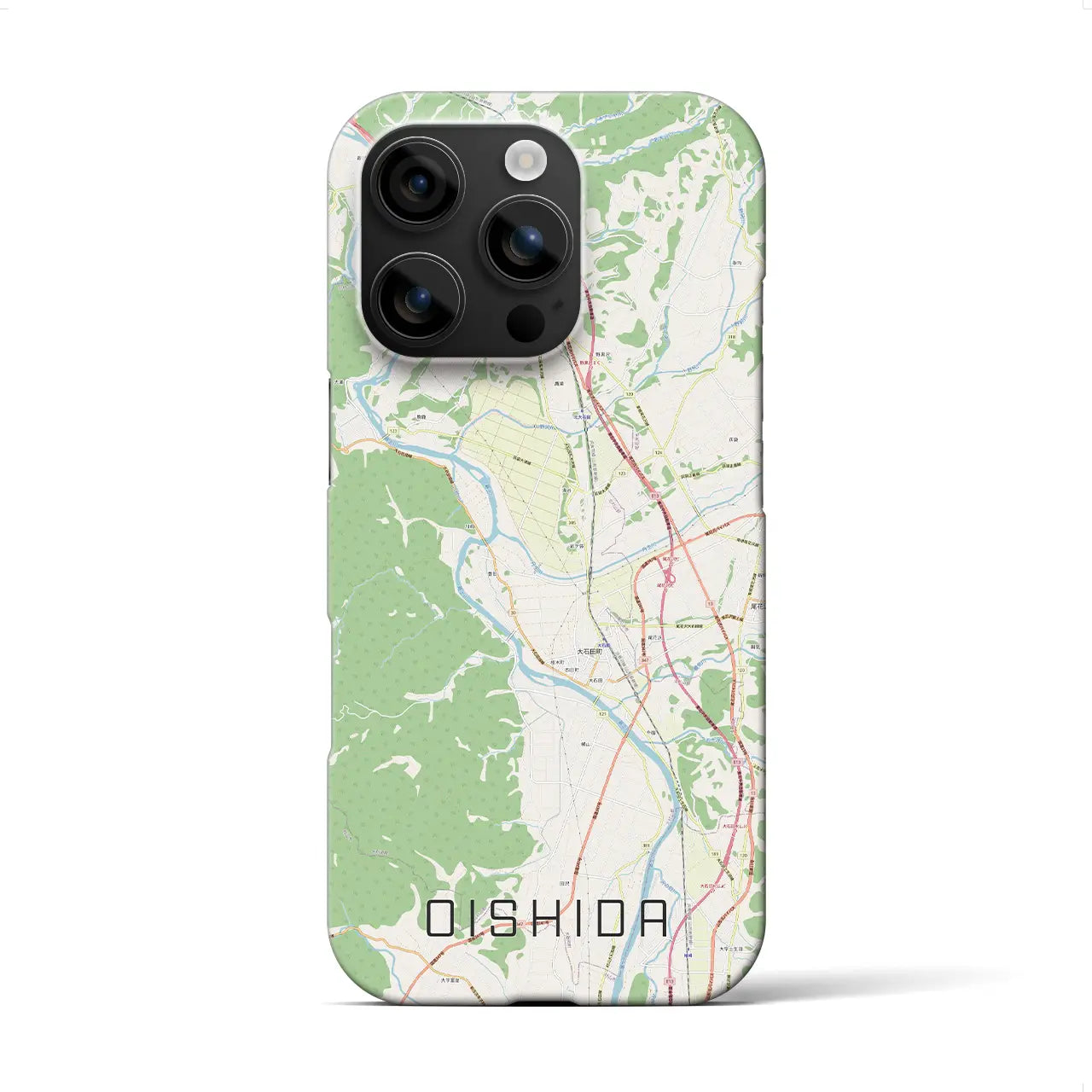 【大石田(山形県)】地図柄iPhoneケース(バックカバータイプ)