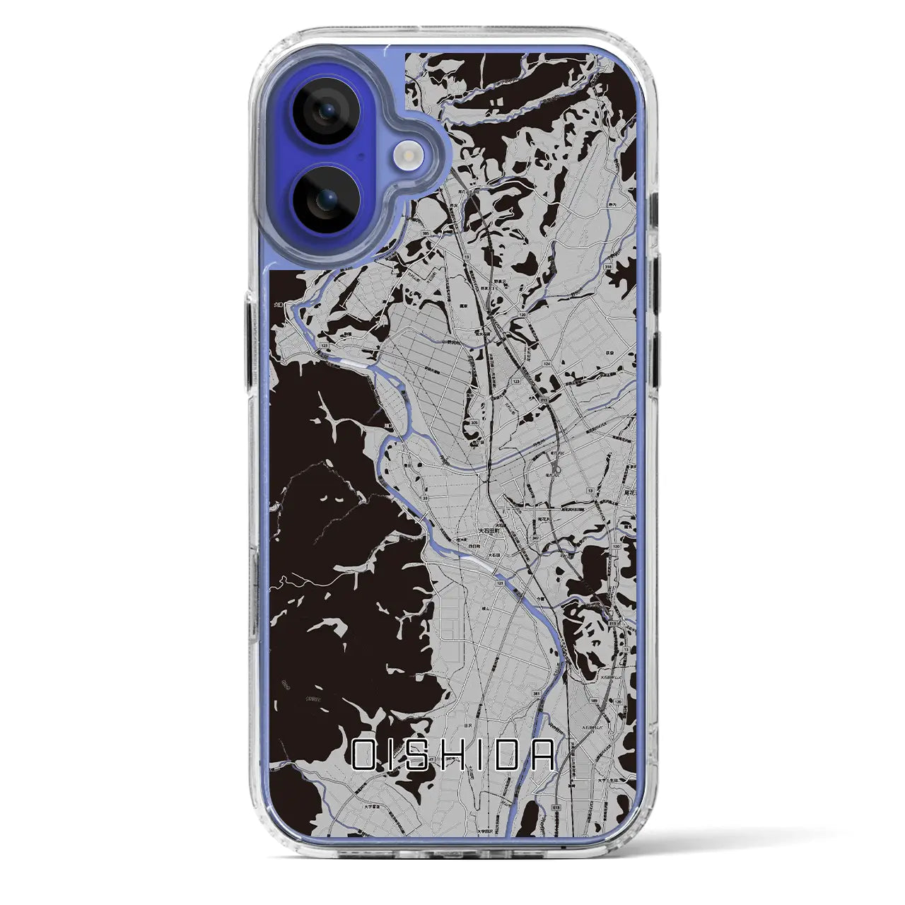 【大石田(山形県)】地図柄iPhoneケース(MagSafeタイプ)