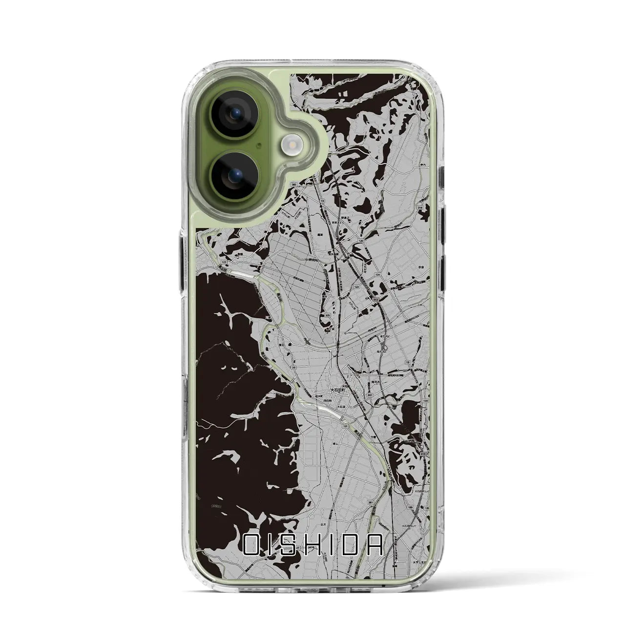 【大石田(山形県)】地図柄iPhoneケース(MagSafeタイプ)