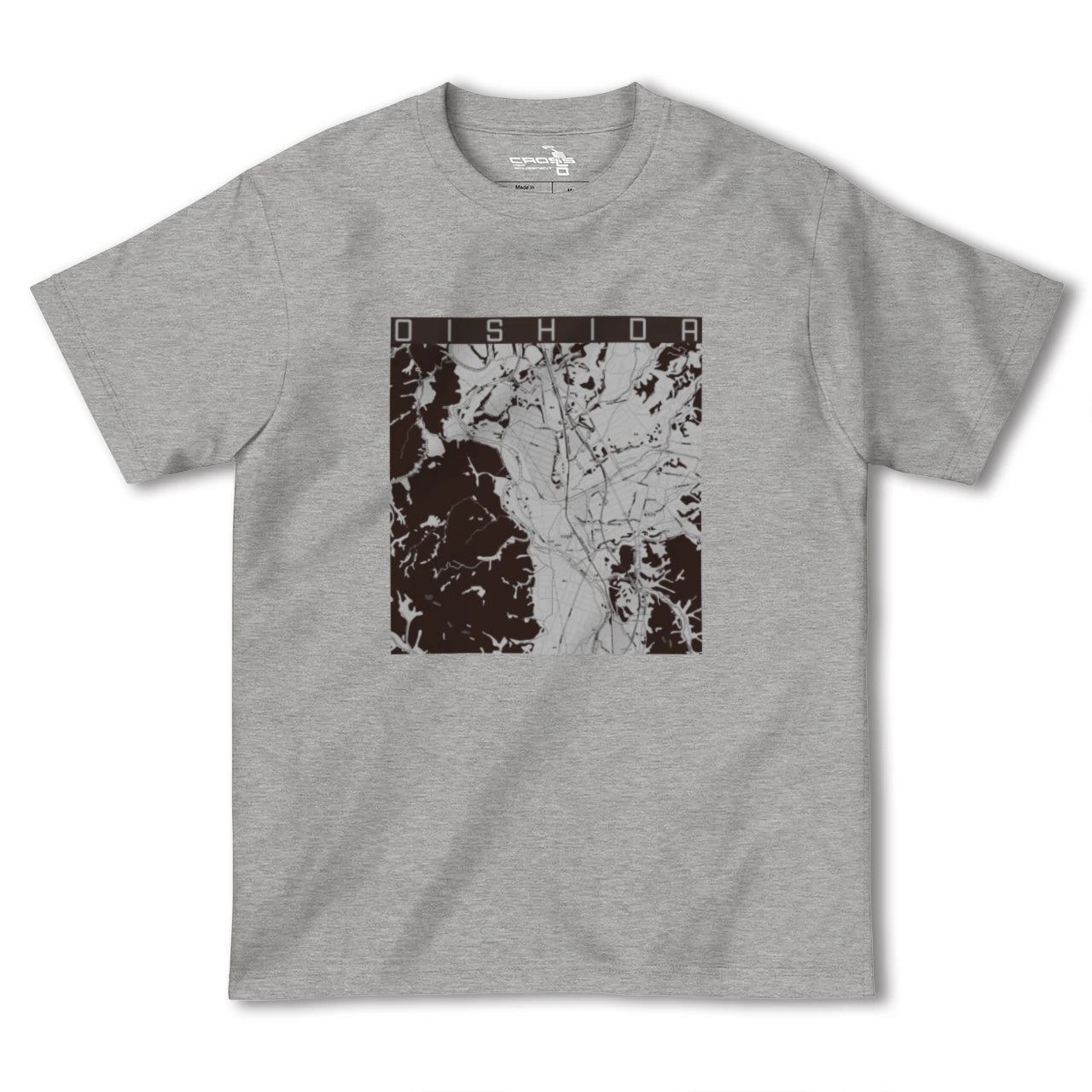 【大石田(山形県)】地図柄ヘビーウェイトTシャツ