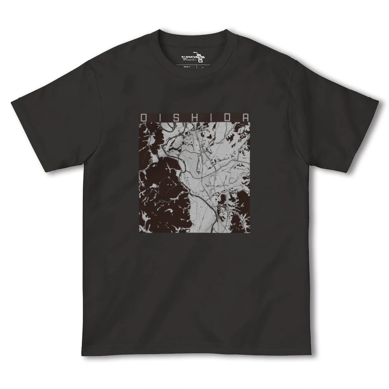 【大石田(山形県)】地図柄ヘビーウェイトTシャツ