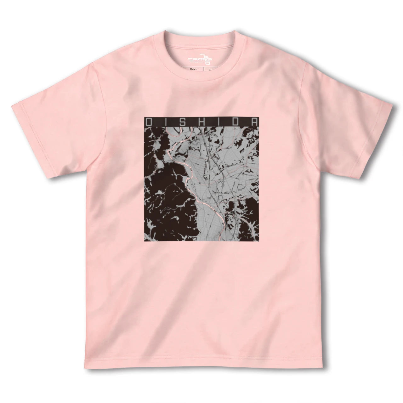 【大石田(山形県)】地図柄ヘビーウェイトTシャツ