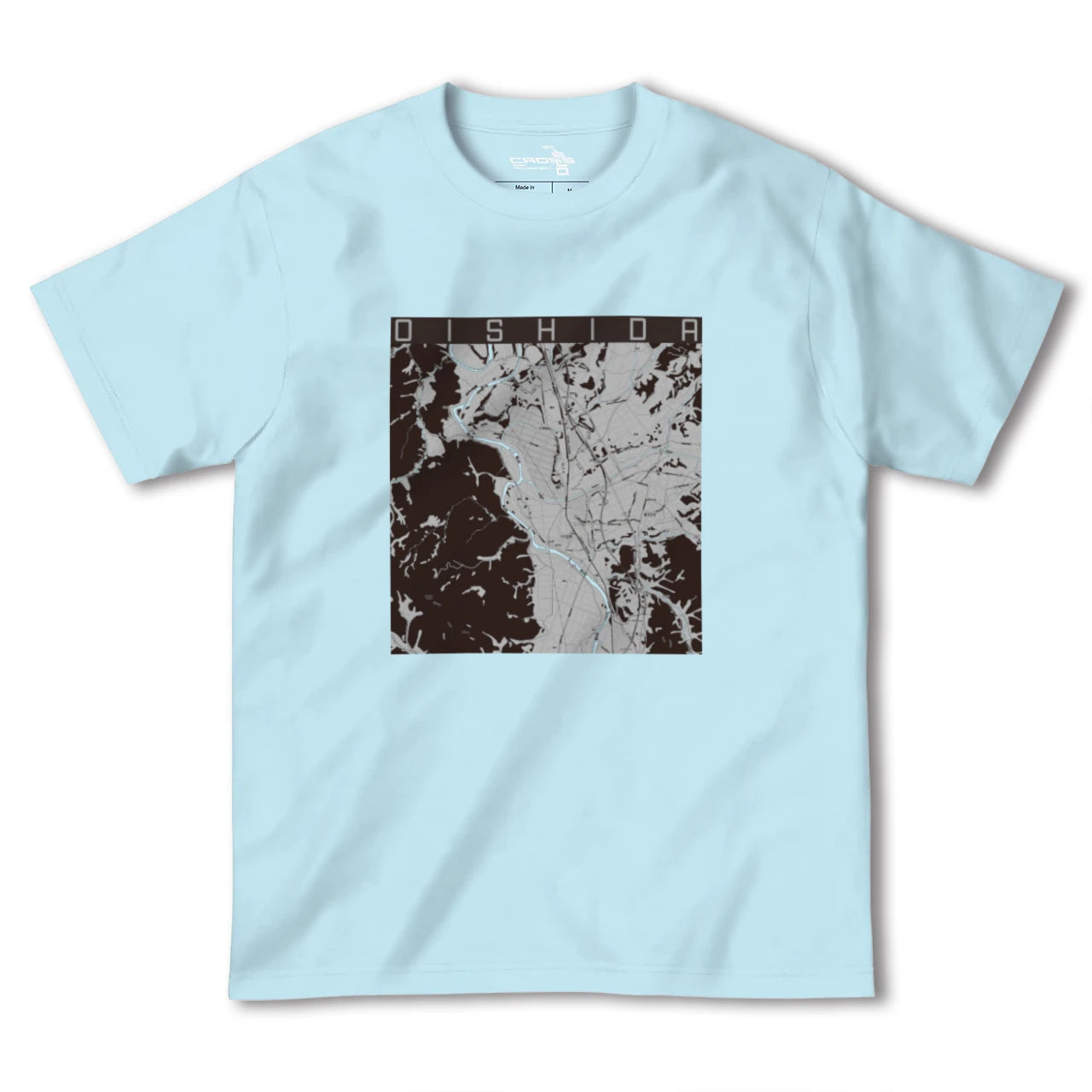 【大石田(山形県)】地図柄ヘビーウェイトTシャツ