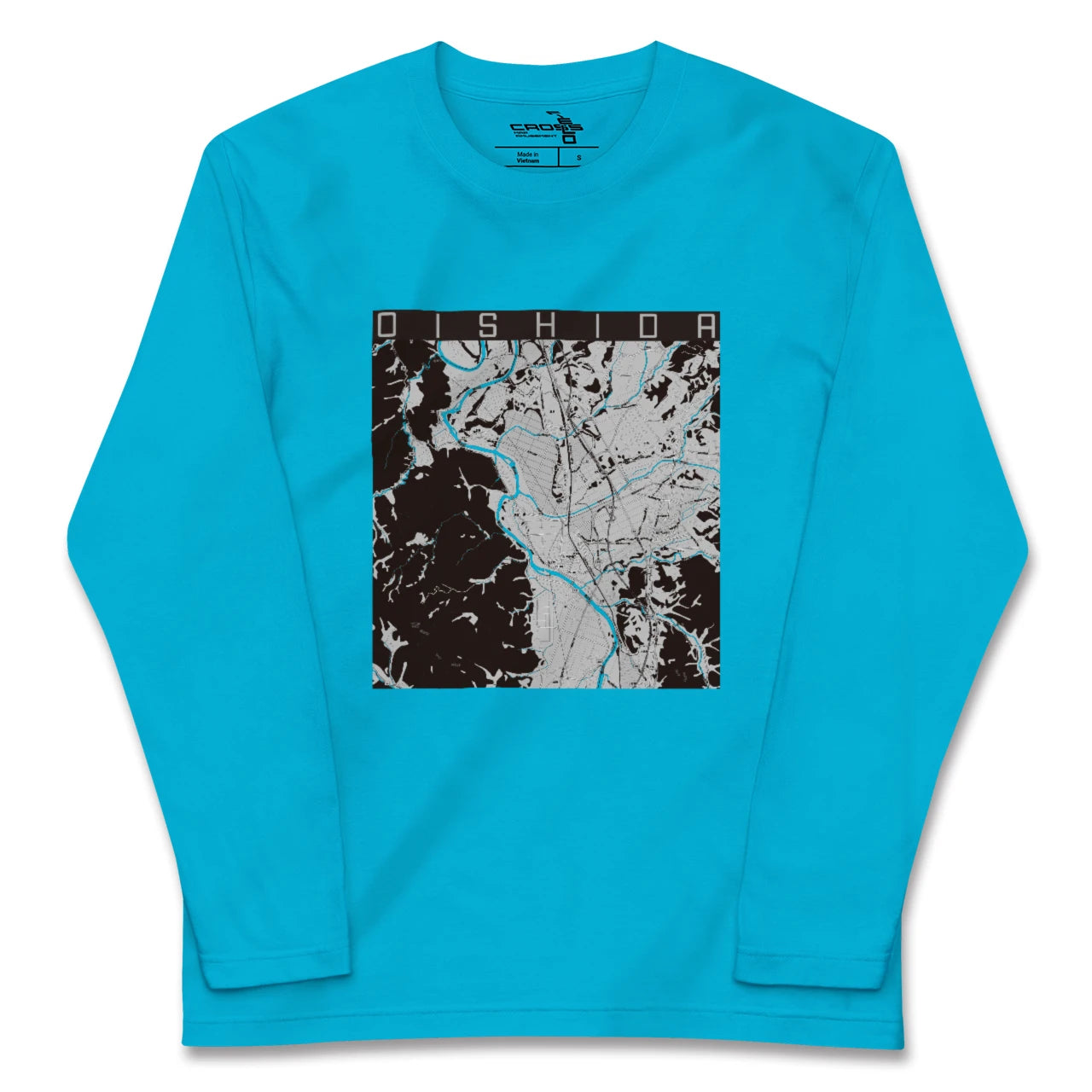 【大石田(山形県)】地図柄ロングスリーブTシャツ