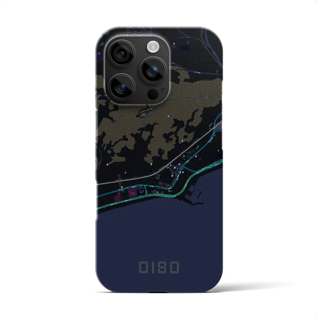 【大磯(神奈川県)】地図柄iPhoneケース(バックカバータイプ)