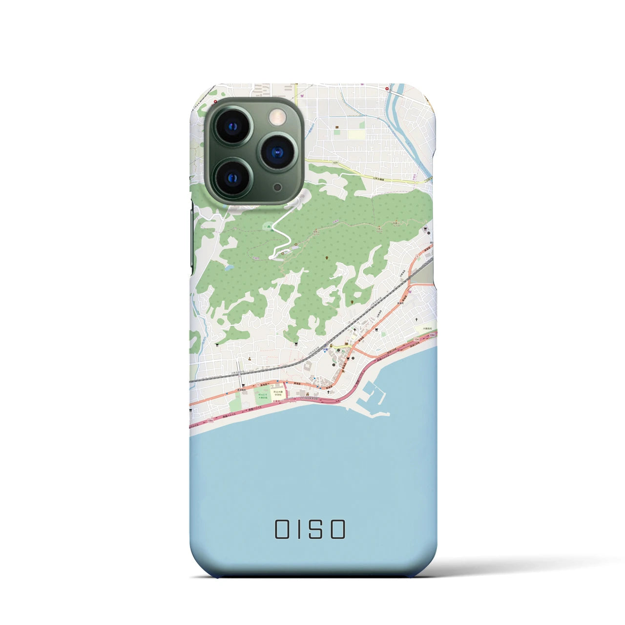 【大磯(神奈川県)】地図柄iPhoneケース(バックカバータイプ)