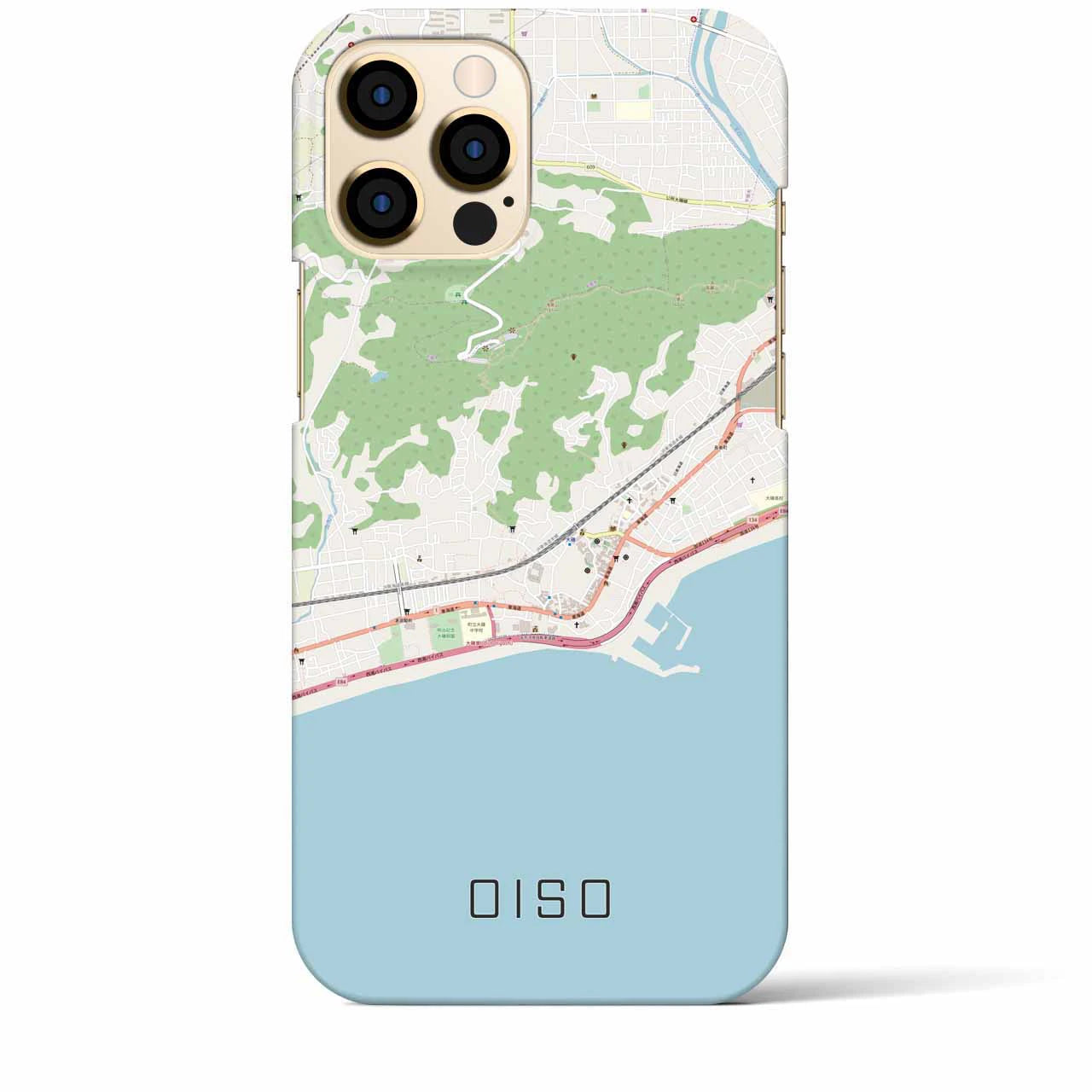 【大磯(神奈川県)】地図柄iPhoneケース(バックカバータイプ)