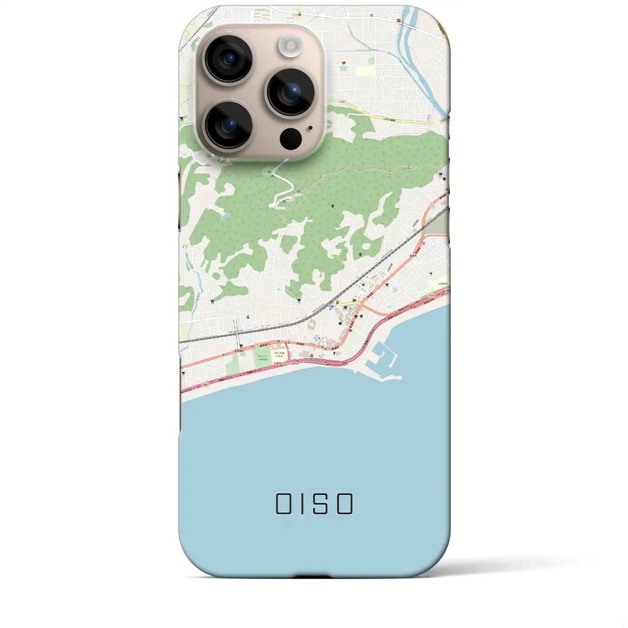 【大磯(神奈川県)】地図柄iPhoneケース(バックカバータイプ)