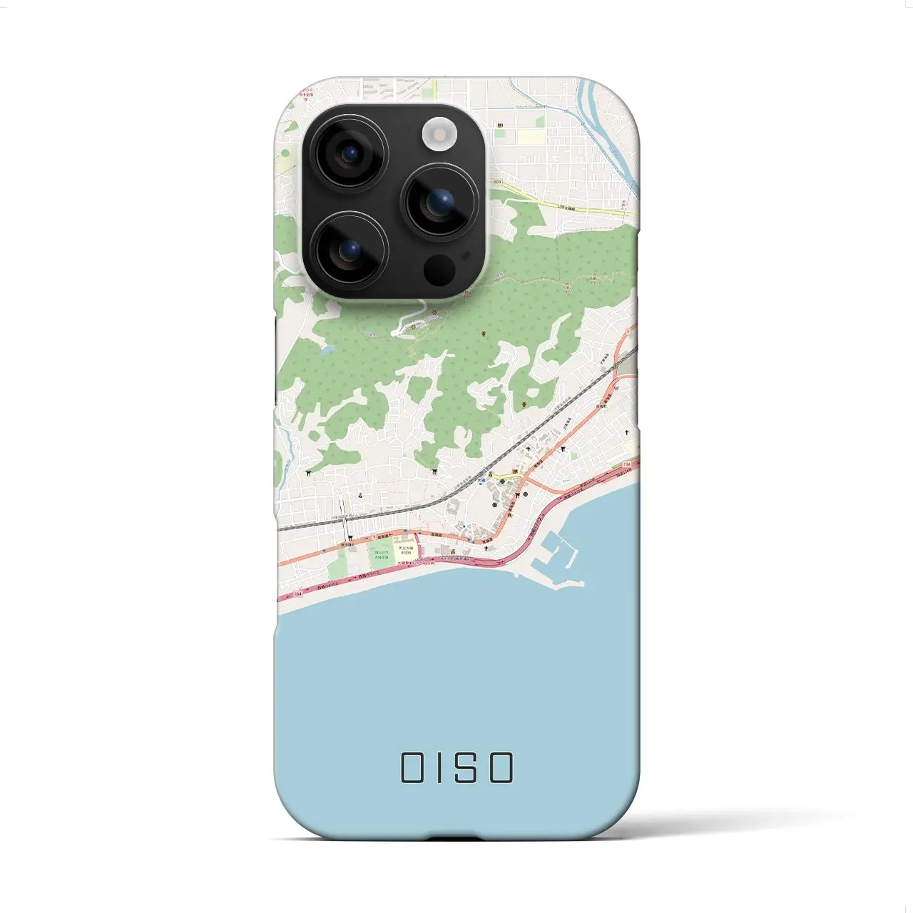 【大磯(神奈川県)】地図柄iPhoneケース(バックカバータイプ)