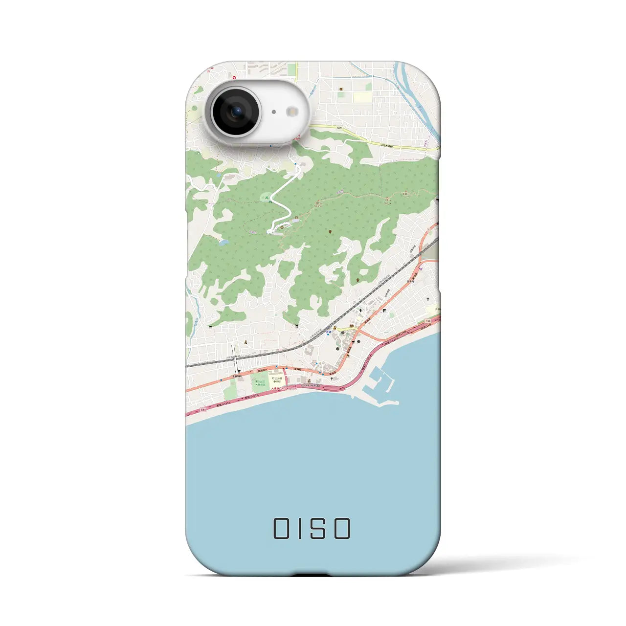 【大磯(神奈川県)】地図柄iPhoneケース(バックカバータイプ)