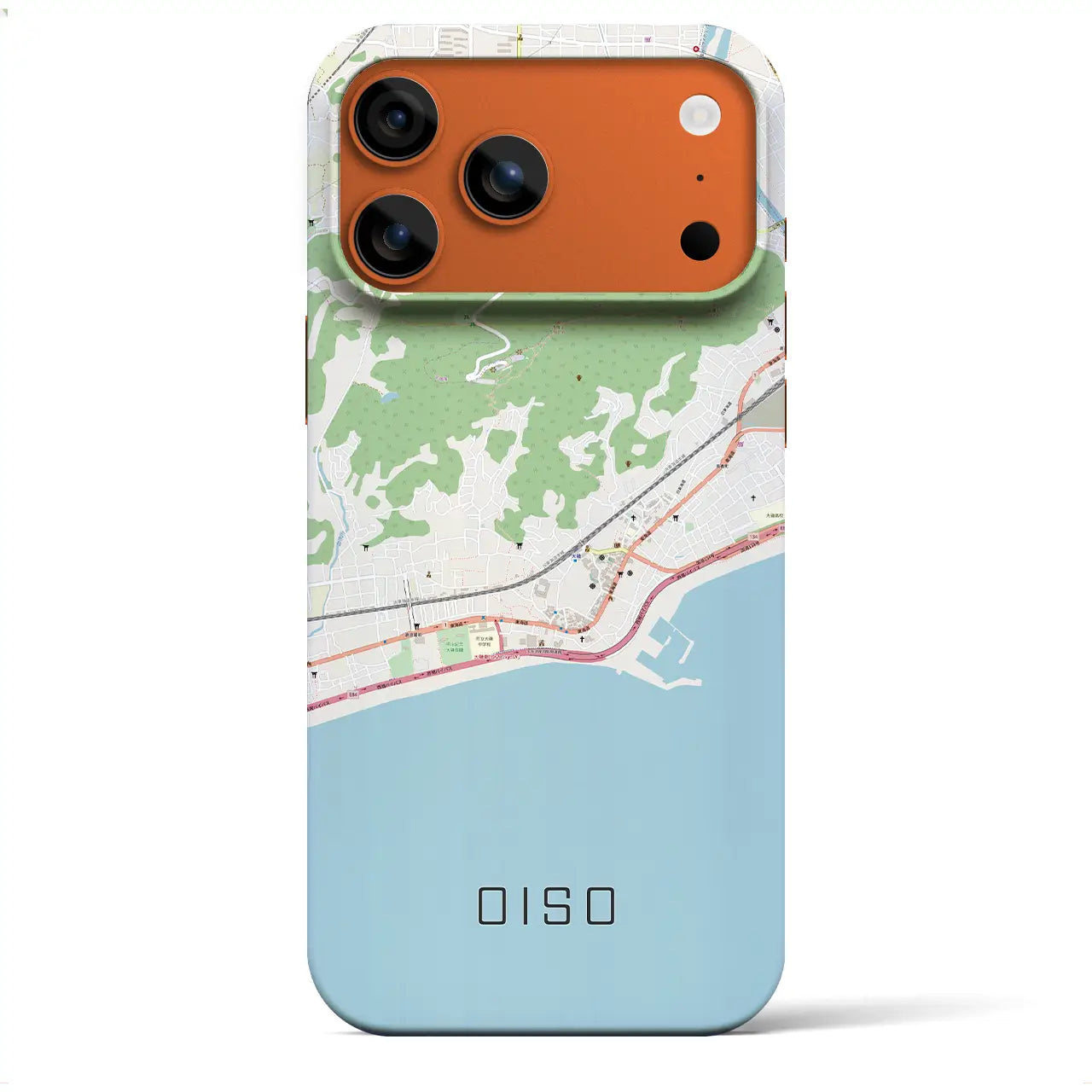 【大磯(神奈川県)】地図柄iPhoneケース(バックカバータイプ)