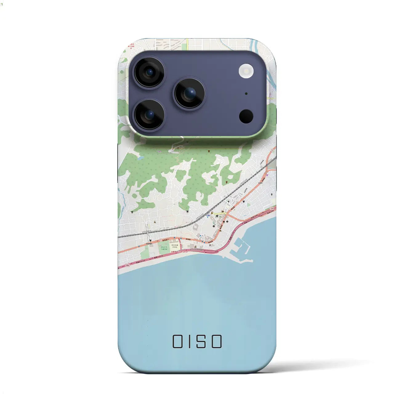 【大磯(神奈川県)】地図柄iPhoneケース(バックカバータイプ)